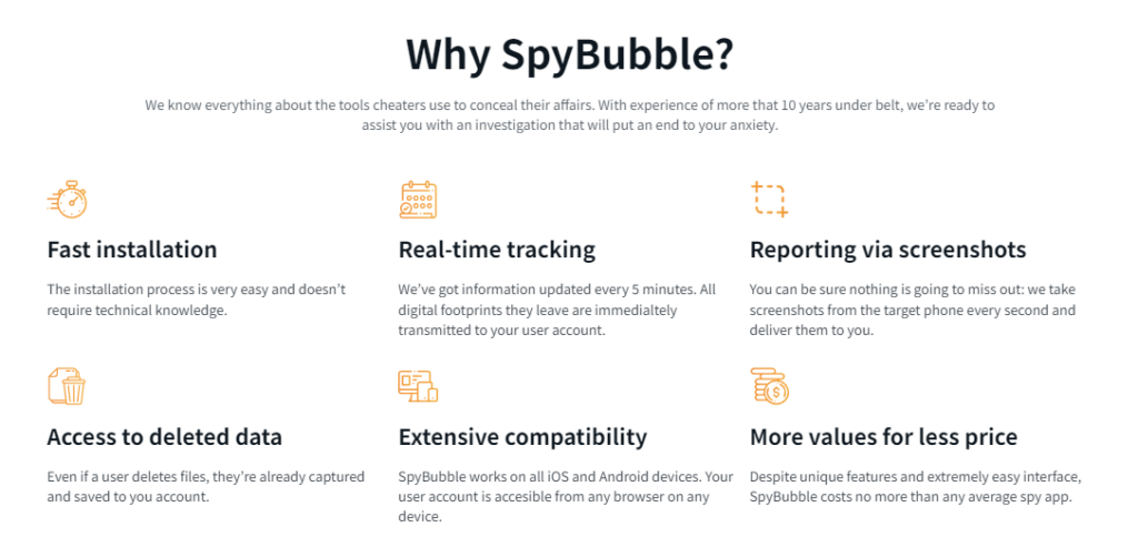 Spy Bubble App