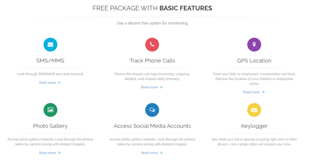 mobile tracker free 
features